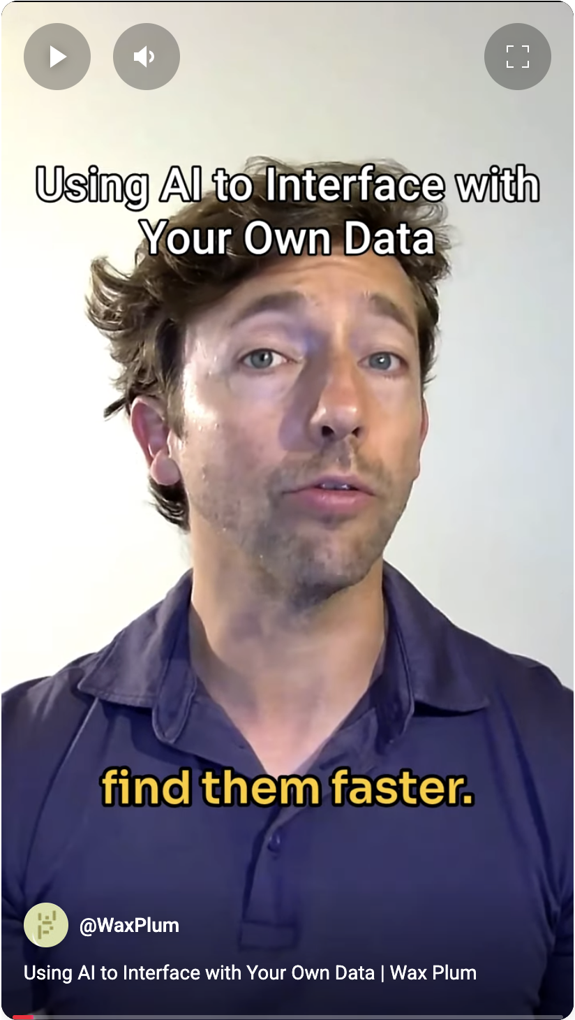 Using AI to Interface with Your Own Data